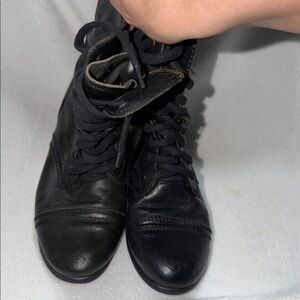 Steve Madden Black combat boots